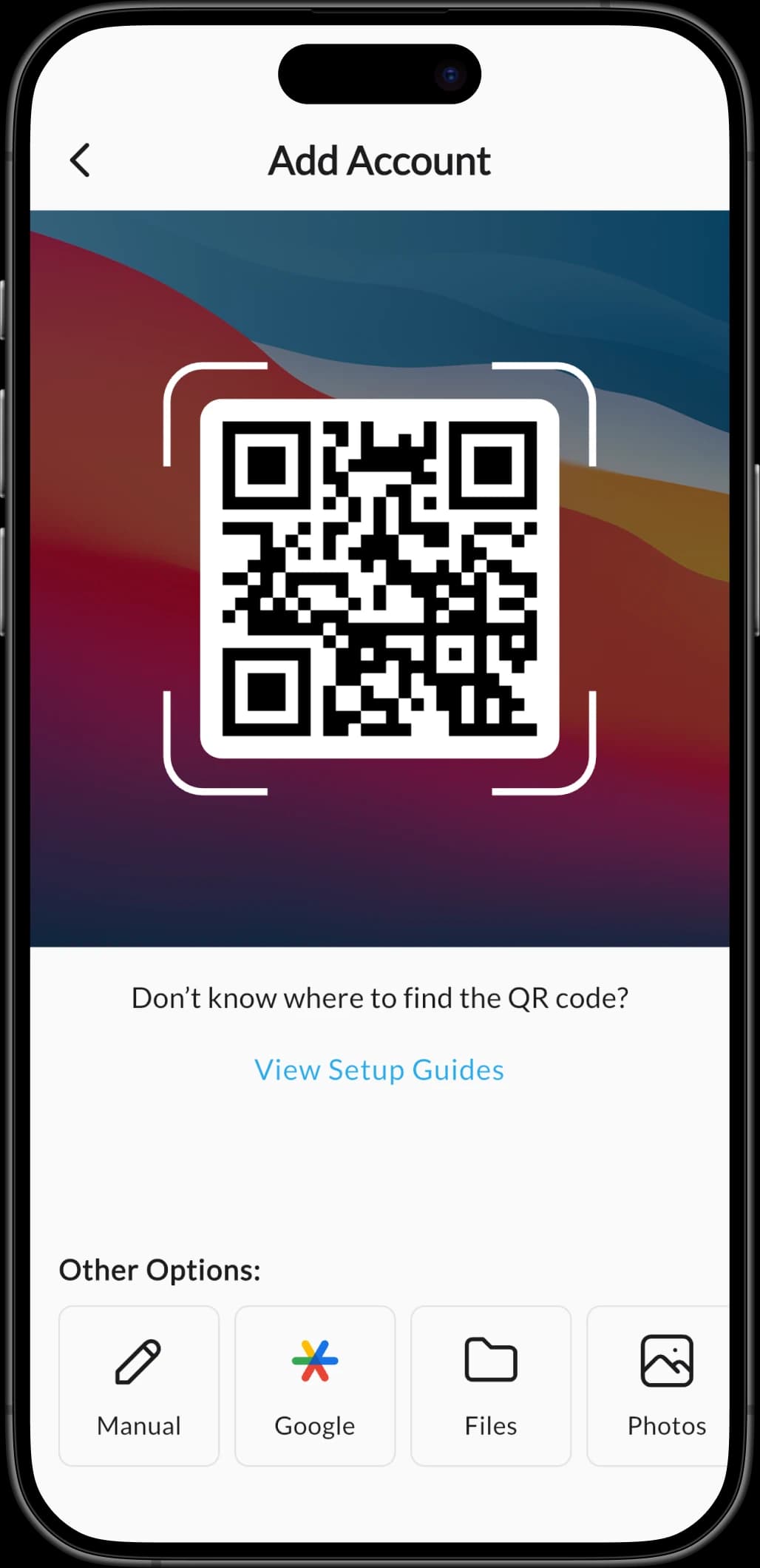Authenticator on iPhone — screenshot 2